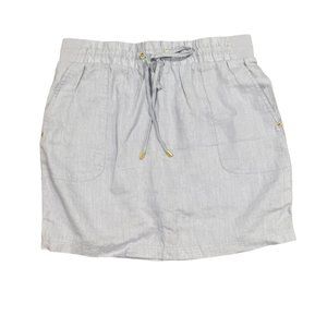 Ellen Tracy Linen Chambray Skort, Size Small